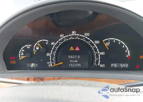 2002 Mercedes-Benz S 500 из США, поврежденный, VIN WDBNG75JX2A239708